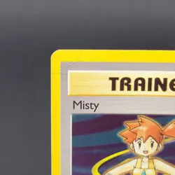 Pokemon Card TCG Misty 18/132 Gym Heroes Holo Rare MP (Creased Corner) - Image 5