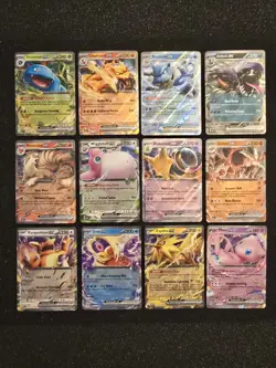Pokemon 151 Complete Set of 12 Double Rare Ex Cards Holo NM English - Image 1