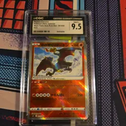 Radiant Charizard 001/038 Black Flame Deck Build Box Japan Pokemon Card CGC 9.5 - Image 1