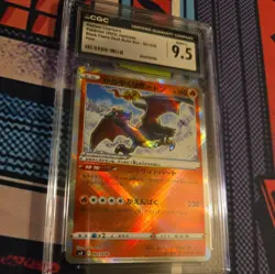 Radiant Charizard 001/038 Black Flame Deck Build Box Japan Pokemon Card CGC 9.5 - Image 2