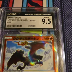 Radiant Charizard 001/038 Black Flame Deck Build Box Japan Pokemon Card CGC 9.5 - Image 4