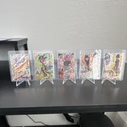 Super Dragon Ball Heroes Bandai Son Goku Vegetto Salsa Card Lot 5 Holo Japanese - Image 1
