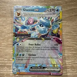 Pokemon Glaceon EX Promo-Stamped Prismatic Card 026/131 Evolutions Surprise Box - Image 1