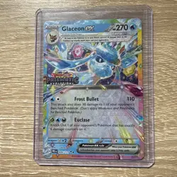 Pokemon Glaceon EX Promo-Stamped Prismatic Card 026/131 Evolutions Surprise Box - Image 3