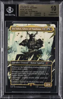 2025 MAGIC: THE GATHERING #2226 JIN SAKAI, GHOST OF TSUSHIMA BGS 10 - Image 1