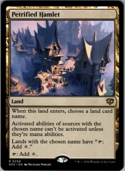 Petrified Hamlet 259 Rare Secrets of Strixhaven Magic: The Gathering NM - Image 1
