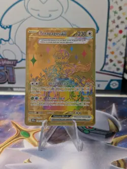 Terapagos ex 180/131 Gold Hyper Rare -- NM/Mint -- Pokemon Prismatic Evolutions - Image 1