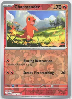 Charmander - (Reverse Cosmos Holo) (Costco Exclusive) - 004/165 - Image 1