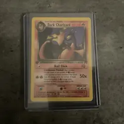 Dark Charizard 21/82 Team Rocket 1st Edition Rare Regular 80 HP English - Image 1