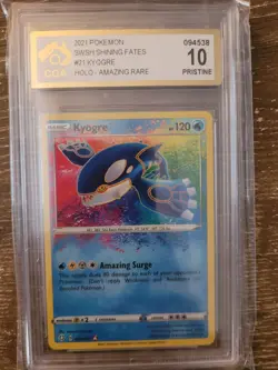 CGA 10 Kyogre #21 Amazing Rare - 2021 Pokemon Shining Fates 021/072 - Image 1