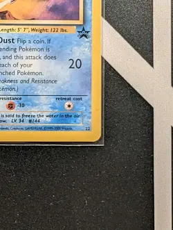 Articuno 22 Black Star WoTC Promo - Pokemon TCG - Image 4
