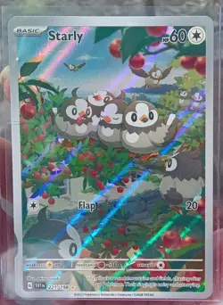 Starly SV01 Scarlet & Violet 221/198 Illustration Rare Holo English Pokemon TCG - Image 1