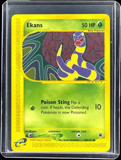 Pokemon Ekans Common Non-Holo Expedition 2002 108/165 LP - Image 1