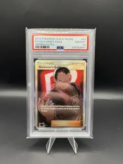 Giovanni's Exile Pokemon Hidden Fates #67 PSA 10 ENGLISH - Image 1