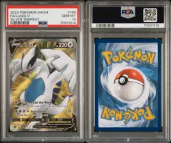 Lugia V 185/195 Ultra Rare FA SWSH Silver Tempest 2022 Pokemon PSA 10 GEM MINT - Image 3