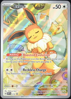 Pokemon TCG Eevee SVP 173 Prismatic Evolutions ETB Black Star Promo Card - NM - Image 1