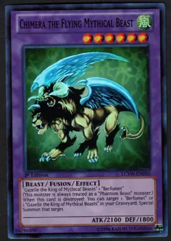 Yugioh Chimera the Flying Mythical Beast LCYW-EN052 Super Rare 1st Ed - VLP - Image 1