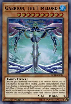 Yu-Gi-Oh! Gabrion, the Timelord 1st Ed. BLRR-EN024 Ultra Rare NM/LP x1 - Image 1