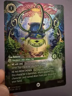 Alien - True Believer (Enchanted) - Disney Lorcana - Wilds Unknown 229/204 - Image 1