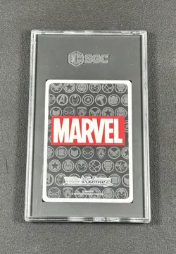 2023 Weiss Schwarz Marvel CAPTAIN AMERICA VS IRON MAN SP Gold Foil Stamp SGC 10 - Image 2