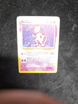 Pokemon Mewtwo TCG Base Set Holo Unlimited Rare Card 10/102 - Image 2