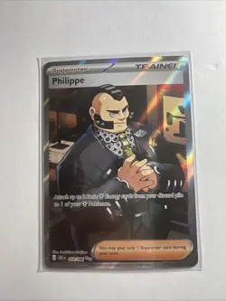Philippe 110/086 Full Art Trainer Supporter Pokemon Card NM Chaos Rising - Image 3