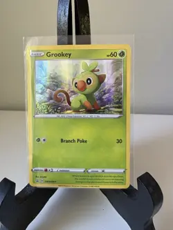 Pokemon TCG Grookey SWSH001 SWSH Promo Basic Holo Card 60 HP NM - Image 1