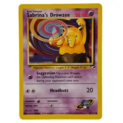Sabrina's Drowzee 92/132 Common Gym Challenge WOTC Pokemon Card - Image 1