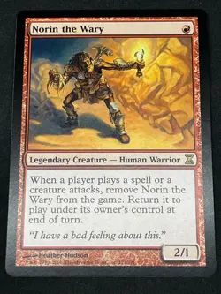Magic the Gathering MTG Norin the Wary Red Time Spiral Rare - Image 1