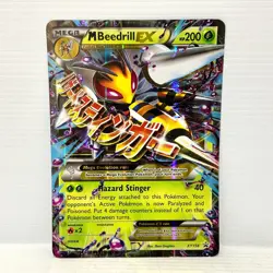 M Beedrill EX XY158 Jumbo - Pokemon TCG XY Black Star Promos - Oversized (LP) - Image 1