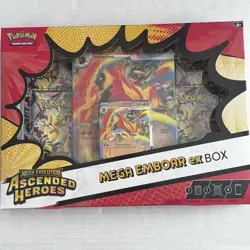 Pokemon Mega Evolution Ascended Heroes EX Box Bundle Meganium Emboar Feraligatr - Image 4