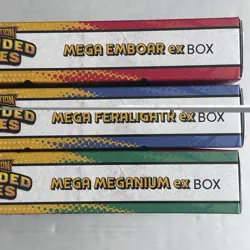 Pokemon Mega Evolution Ascended Heroes EX Box Bundle Meganium Emboar Feraligatr - Image 5