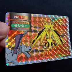 Topsun Zapdos VS Aerodactyl Prism Holo No.145 Top Seika Pokemon Japanese - Image 2