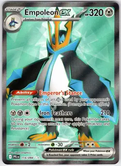 EMPOLEON EX 114/094 PFL PHANTASMAL FLAMES ENGLISH POKEMON NEAR MINT - Image 1
