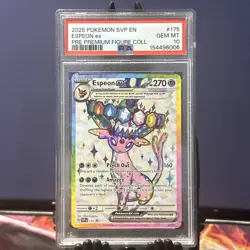 2025 POKEMON SVP EN-SV BLACK STAR PROMO #175 ESPEON EX PSA 10 - Image 1