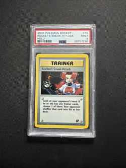 2000 Pokemon Team Rocket's Sneak Attack #16/82 PSA 9 - Image 1