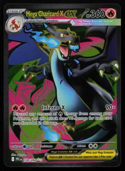 Mega Charizard X ex 109/094 Phantasmal Flames PFL Ultra Rare Pokemon NM - Image 1