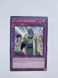 YuGiOh Solemn Scolding Ultra Rare MZMU-EN121 - Image 1