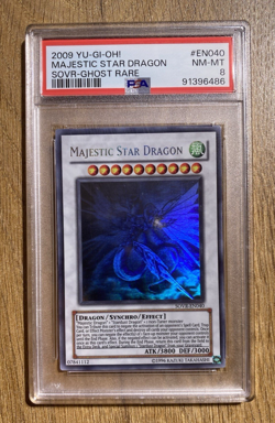 PSA 8 Majestic Star Dragon | SOVR-EN040 | Ghost Rare | Unl Ed | YuGiOh | Mint - Image 2