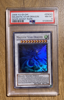 PSA 8 Majestic Star Dragon | SOVR-EN040 | Ghost Rare | Unl Ed | YuGiOh | Mint - Image 3
