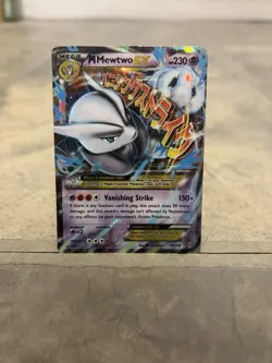 Pokemon TCG M Mewtwo EX 63/162 --Breakthrough Holo Card - Image 1
