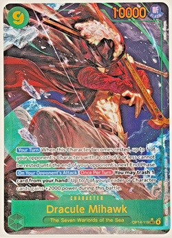 OP14-119 Dracule Mihawk FOIL SEC Alt Art One Piece TCG English Card M/NM - Image 1