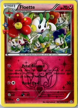 Pokemon Card - Floette RC18/RC32 Generations Uncommon Holo Lightly Played - Image 1