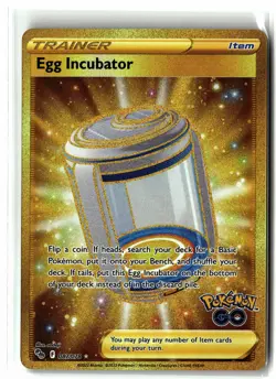 Egg Incubator ⭐ 087/078 Holo Secret Rare Pokemon GO 2022 Pokemon NM - Image 1