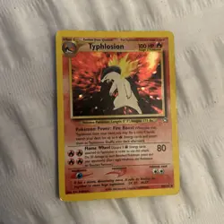 Pokemon Typhlosion TCG Neo Genesis Holo Card 18/111 Unlimited Holo Rare - Image 3