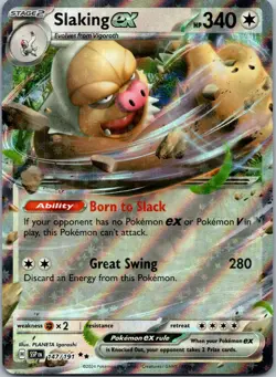Pokemon Slaking ex - 147/191 Double Rare NM - Image 1