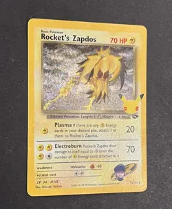 Pokemon Rocket’s Zapdos 15/132 Celebrations Classic Collection Holo NM - Image 3