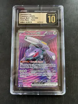 Pokemon Genesect ex 161/086 Black Bolt Ultra Rare CGC PRISTINE 10 - Image 1