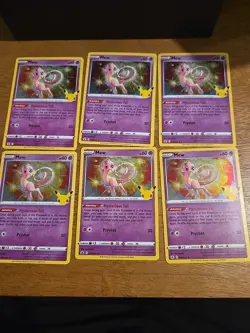 Pokemon TCG Celebrations Mew 11/25 (6 Cards) - Image 1