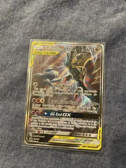 Pokemon TCG Garchomp & Giratina GX SM193 Sun & Moon Black Star Promo Full Art NM - Image 1